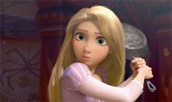 Mandy Moore provides the voice of Rapunzel