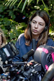 Director Sofia Coppola on the set