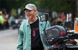 Director Ron Howard on the set