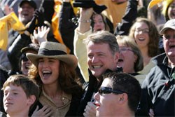 Andie MacDowell and Aidan Quinn as the Abbate parents