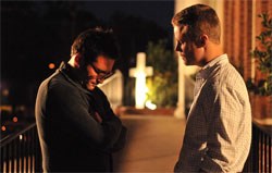 Gregory Zarian (left) as Patrick