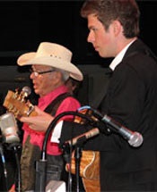 Hall on stage with Louvin