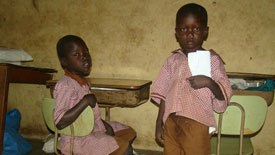 Young boys at the Nimule orphanage.