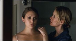 Sarah Paulson (right) as Lucy, trying to help her sister