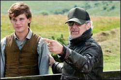 On the set of 'War Horse' with Jeremy Irvine
