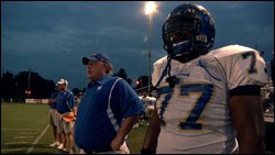 Courtney with his star lineman, O. C. Brown