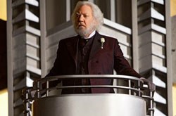 Donald Sutherland as President Snow