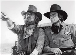 Schneider and Cash in the 1986 TV movie, 'Stagecoach'