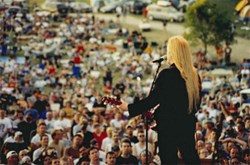 Larry Norman on the main stage in 2003