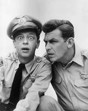 With Don Knotts, aka Deputy Barney Fife