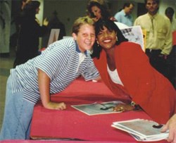 A young Greer and CeCe Winans
