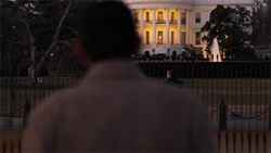 D&#39;Souza in front of the White House