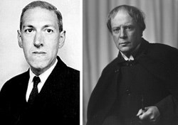 H.P. Lovecraft (left) and Arthur Machen