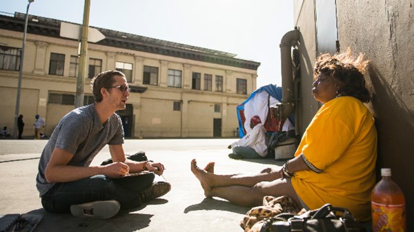 How One Artist Turns Skid Row into Sacred Streets How One Artist Turns Skid Row into Sacred Streets