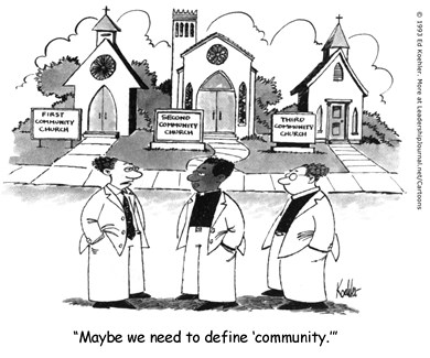 No Community Among Community Churches
