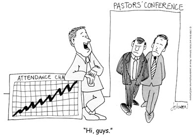Pastor Boasts in Attendance Chart