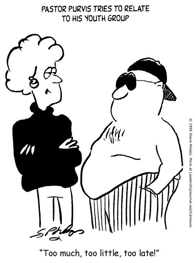 Old Pastor Tries Relating to Youth Old Pastor Tries Relating to Youth