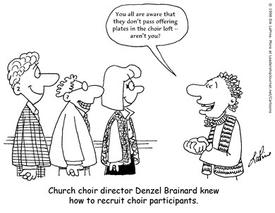 Bribing Church Choir Recruits Bribing Church Choir Recruits