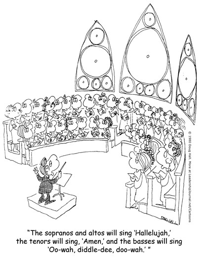 cartoons about church choir