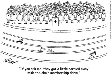 Choir Comprises Entire Church