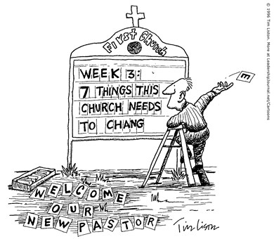 Church's Only "Change" Is the Pastor