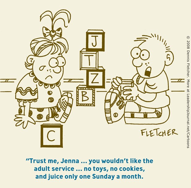 Toddler Talk about Adult Service
