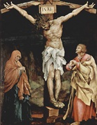 Grunewald's Altar Scene of Christ's Crucifixion