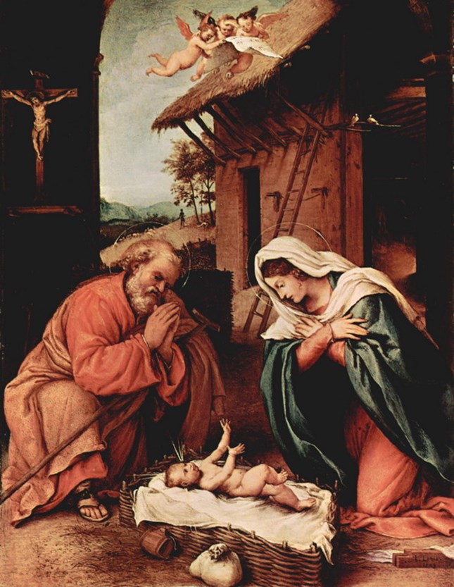 Nativity, Lorenzo Lotto