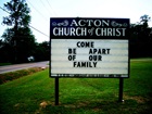 Unwelcoming Church Sign
