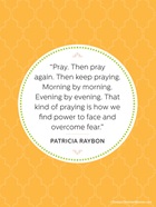 Praying Away Fear