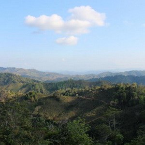 The view of the Honduran countryside in Los Cedros