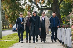 Simon Pegg, Paddy Considine, Eddie Marsan, Nick Frost, and Martin Freeman in THE WORLD'S END