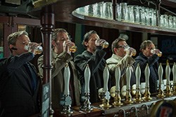 Simon Pegg, Paddy Considine, Eddie Marsan, Nick Frost, and Martin Freeman in THE WORLD'S END