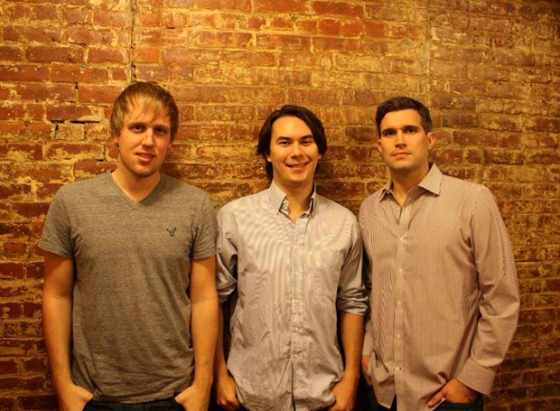 Glenn Ericksen, Sean Coughlin (center), and Ryan Melogy, the co-founders of FaithStreet.