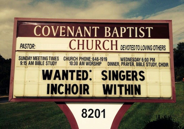 Church Signs of the Week—October 18, 2013 Church Signs of the Week—October 18, 2013