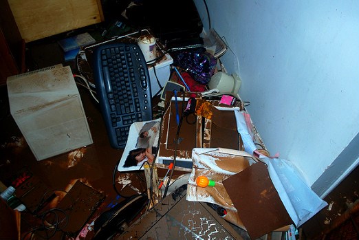 Remnants of the author's belongings. Remnants of the author's belongings.