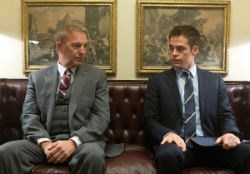 Kevin Costner and Chris Pine in 'Jack Ryan: Shadow Recruit'