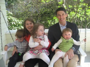 Our best attempt at a family photo at Easter Our best attempt at a family photo at Easter