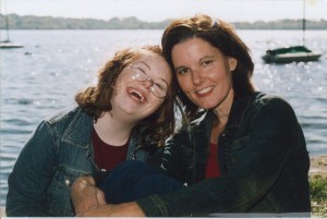 Sarah with her mother, Nancy Jo Sullivan, August 2003