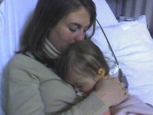 Penny and me in the hospital in 2007