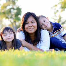 Photo of Alicia and her two children by photo style Photo of Alicia and her two children by photo style