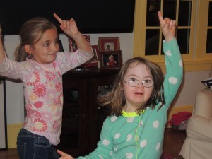 And a dance party with her best friend