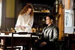 Colin Farrell and Jessica Brown Findlay in 'Winter's Tale'