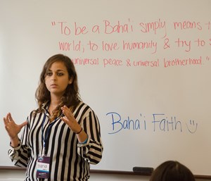 A student shares about her Baha'i Faith.