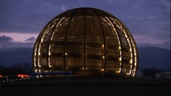 CERN Globe of Science and Innovation at night 
