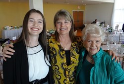 Three women who attended the one-day Inspiring Generous Joy event in Albuquerque