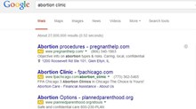 Crisis Pregnancy Centers: Losing on Google and Yahoo, Winning in Court?