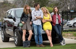 James Marsden, Elizabeth Banks, Sarah Wright, and Gillian Jacobs in 'Walk of Shame'