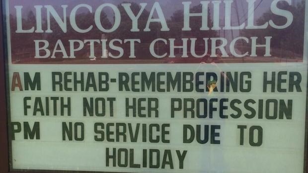 Church Signs of the Week: May 9, 2014 Church Signs of the Week: May 9, 2014