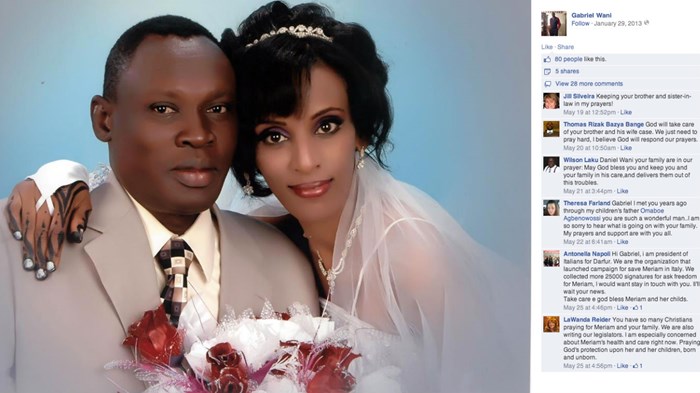 Meriam Yahia Ibrahim Gives Birth in Sudan Prison as 1 Million Protest Christian Mother's Death Penalty Meriam Yahia Ibrahim Gives Birth in Sudan Prison as 1 Million Protest Christian Mother's Death Penalty